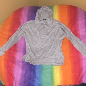 Grey Long sleeve  hoodie shirt